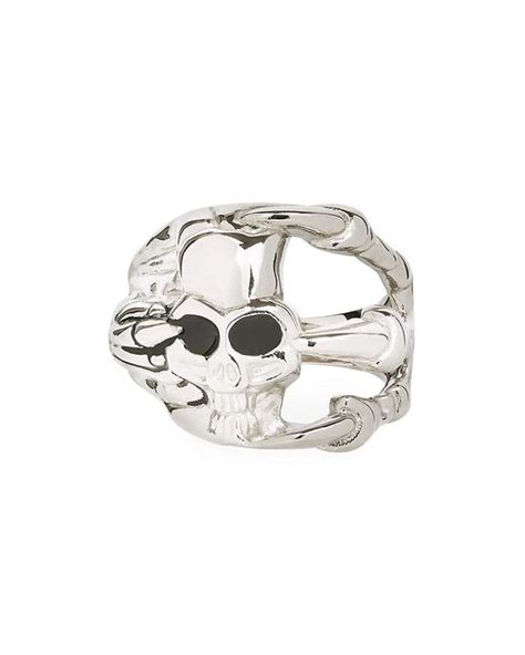 givenchy skull ring|G Skull ring in metal and enamel .